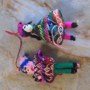 2 Worry Doll ornaments